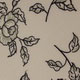 Ткани для японских штор - цветы на светло коричневом фоне
