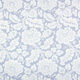 Ткань для классических римских штор - узоры цветов в голубоватом фоне