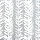 Ткань для римских штор с напуском - узоры листьев в сером фоне